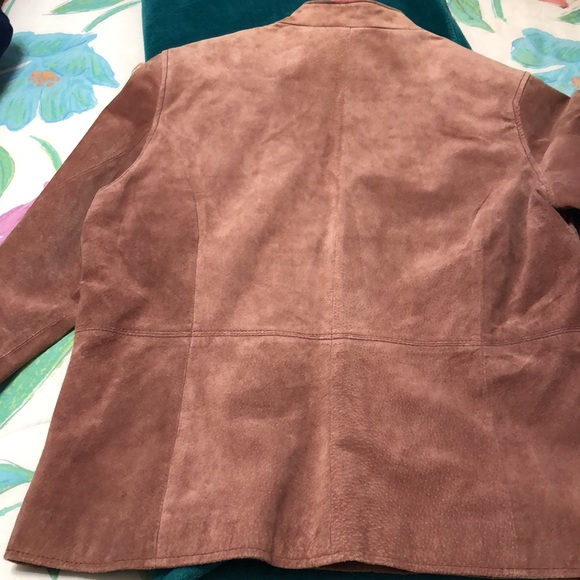 Ruff Hewn mauve suede jacket size L. No rips, no flaws - Picture 8 of 12